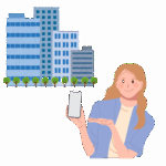 法人携帯のデータ移行や設定を訪問で代行するスタッフ